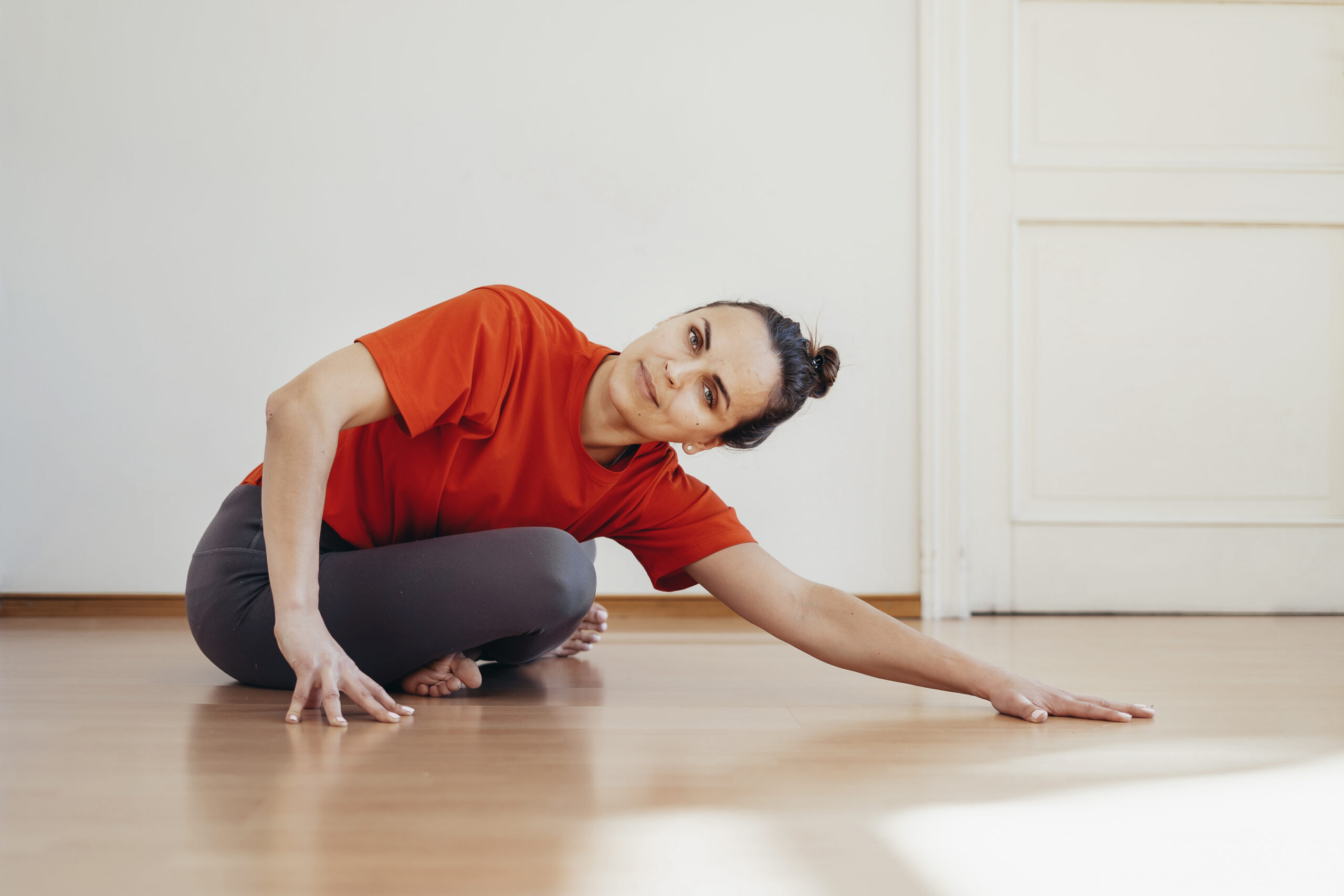 Joint iyengar yoga practice