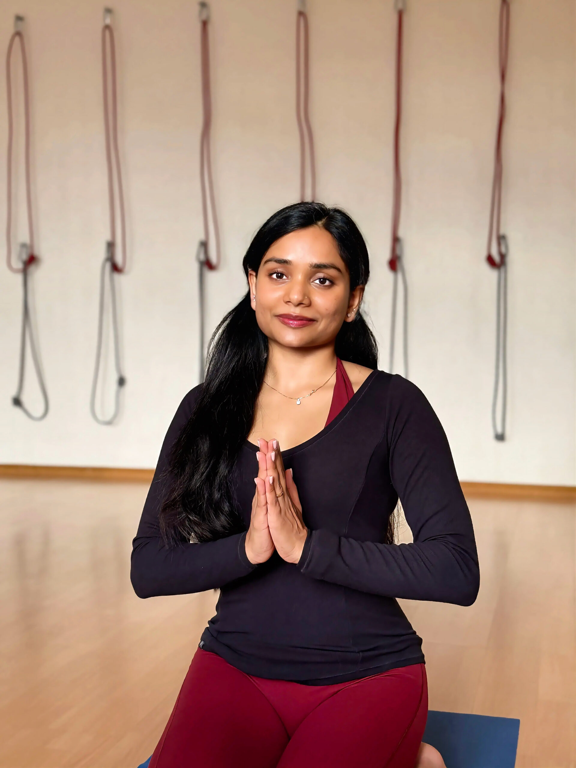 Yoga teacher Ashmina